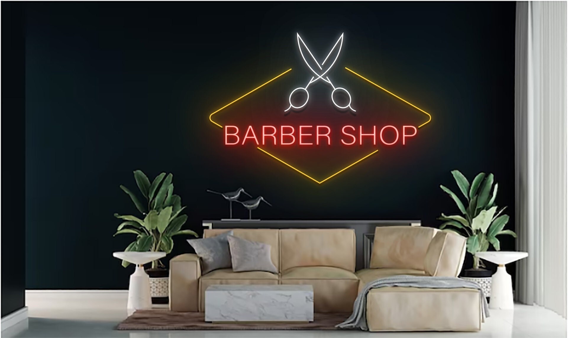 Barber Shop Neon Sign Decoration Sign