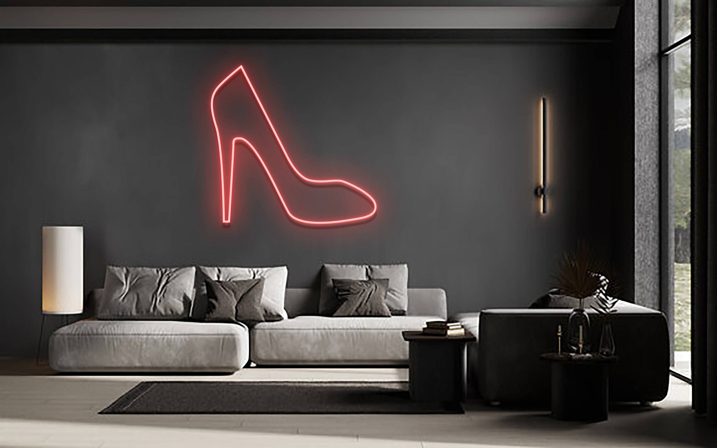 Highheels Neon Sign Shoes Shop Boutique Signboard Decor