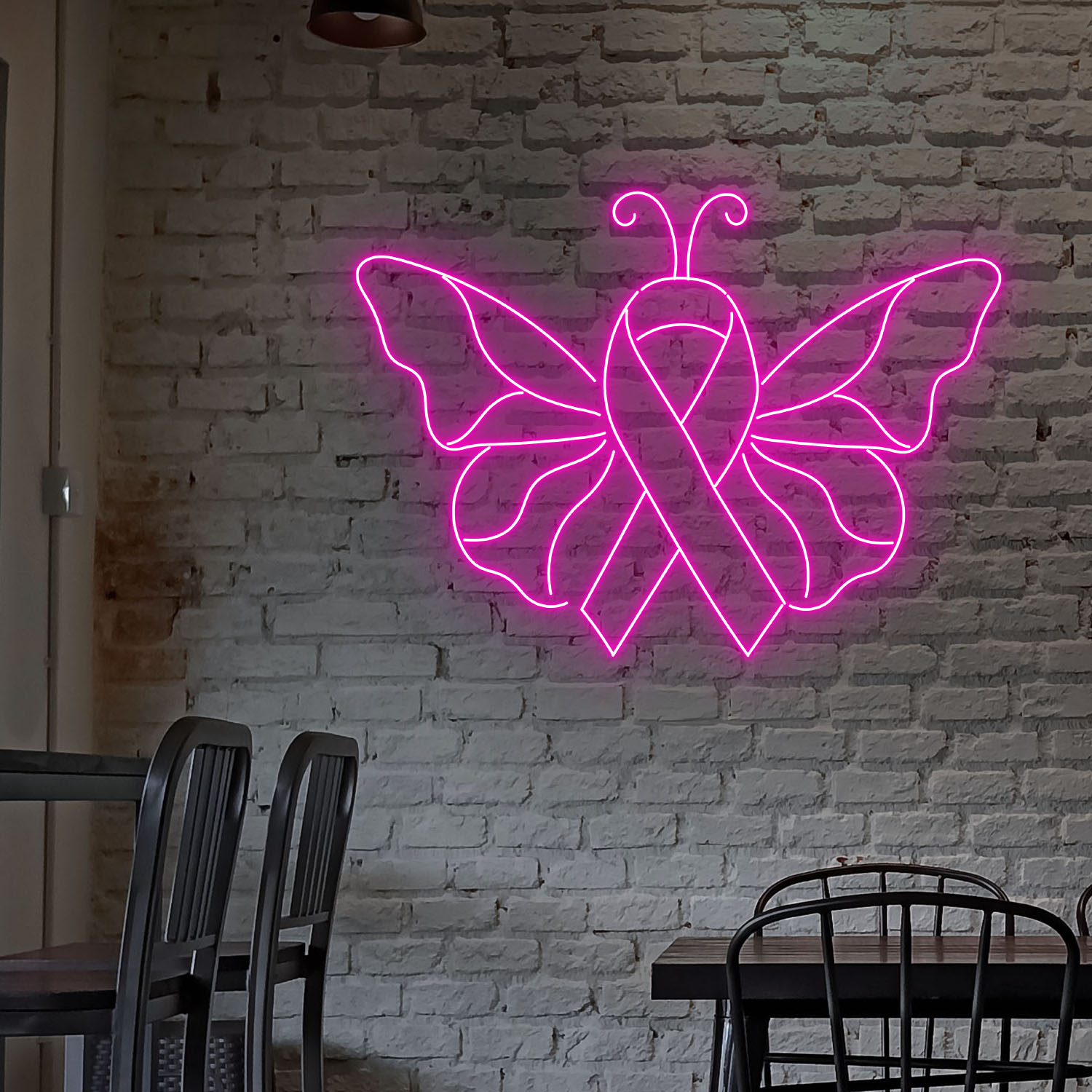 Breast Cancer Awareness Neon LED Sign Wall Decor