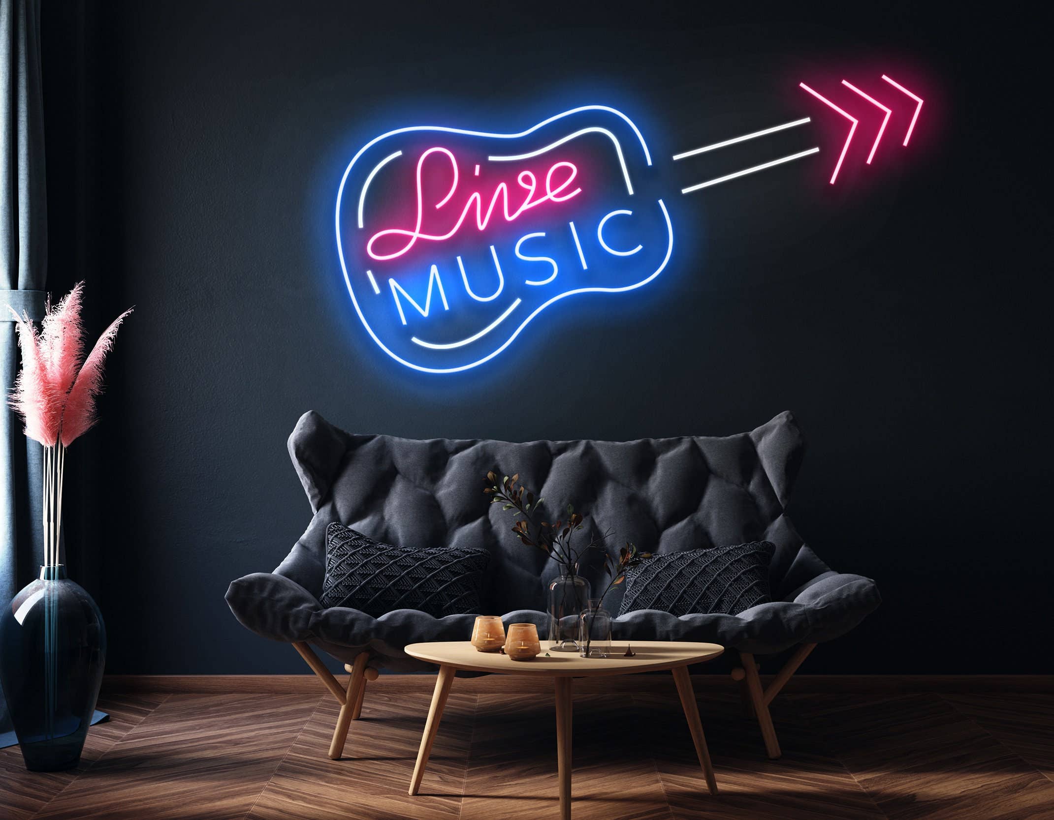 Live Music Studio Neon Signs Studio Coffee Live Music Decor