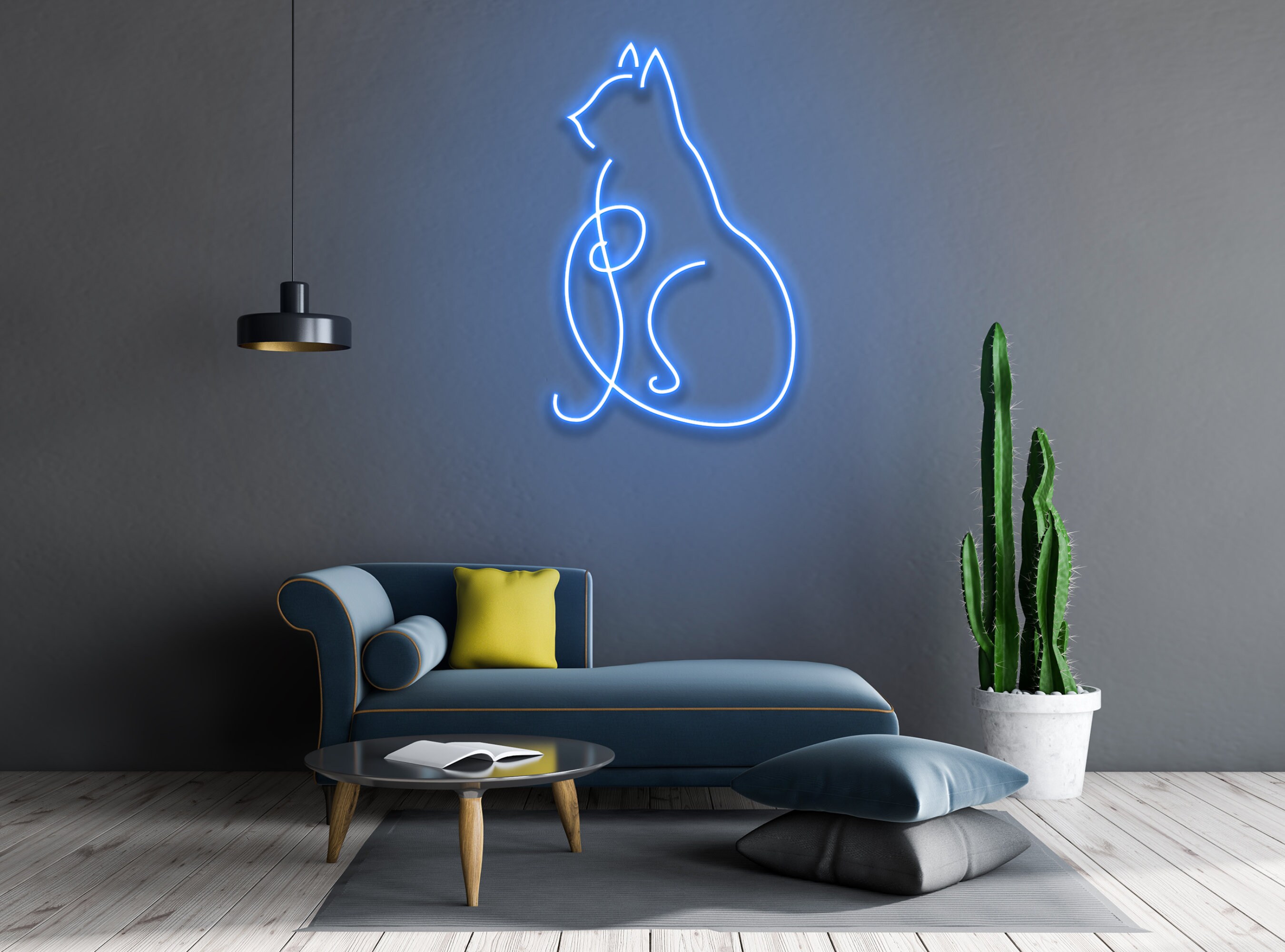 Cat Led Neon Sign Wall Art Decor Gift