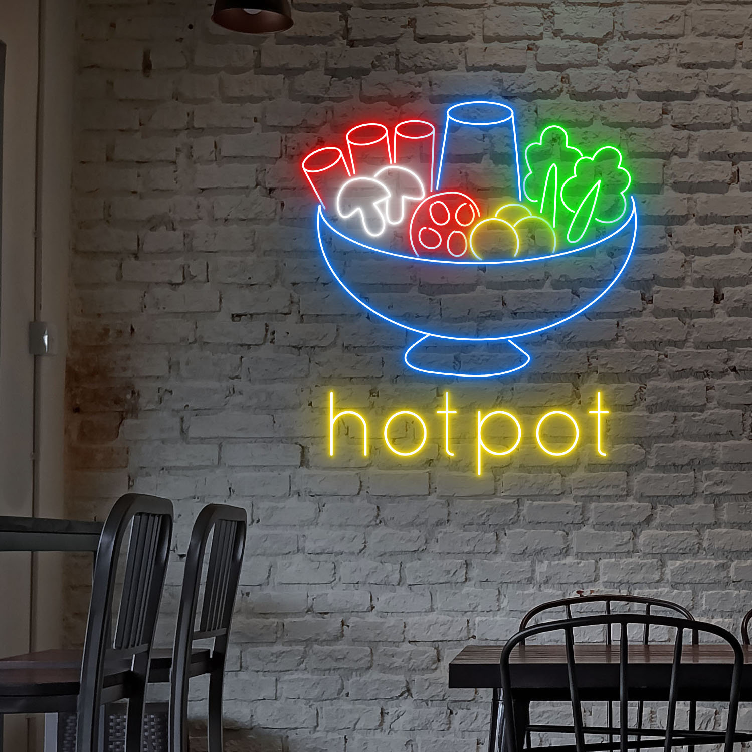 Hotpot Neon Sign Restaurant Wall Art Decor