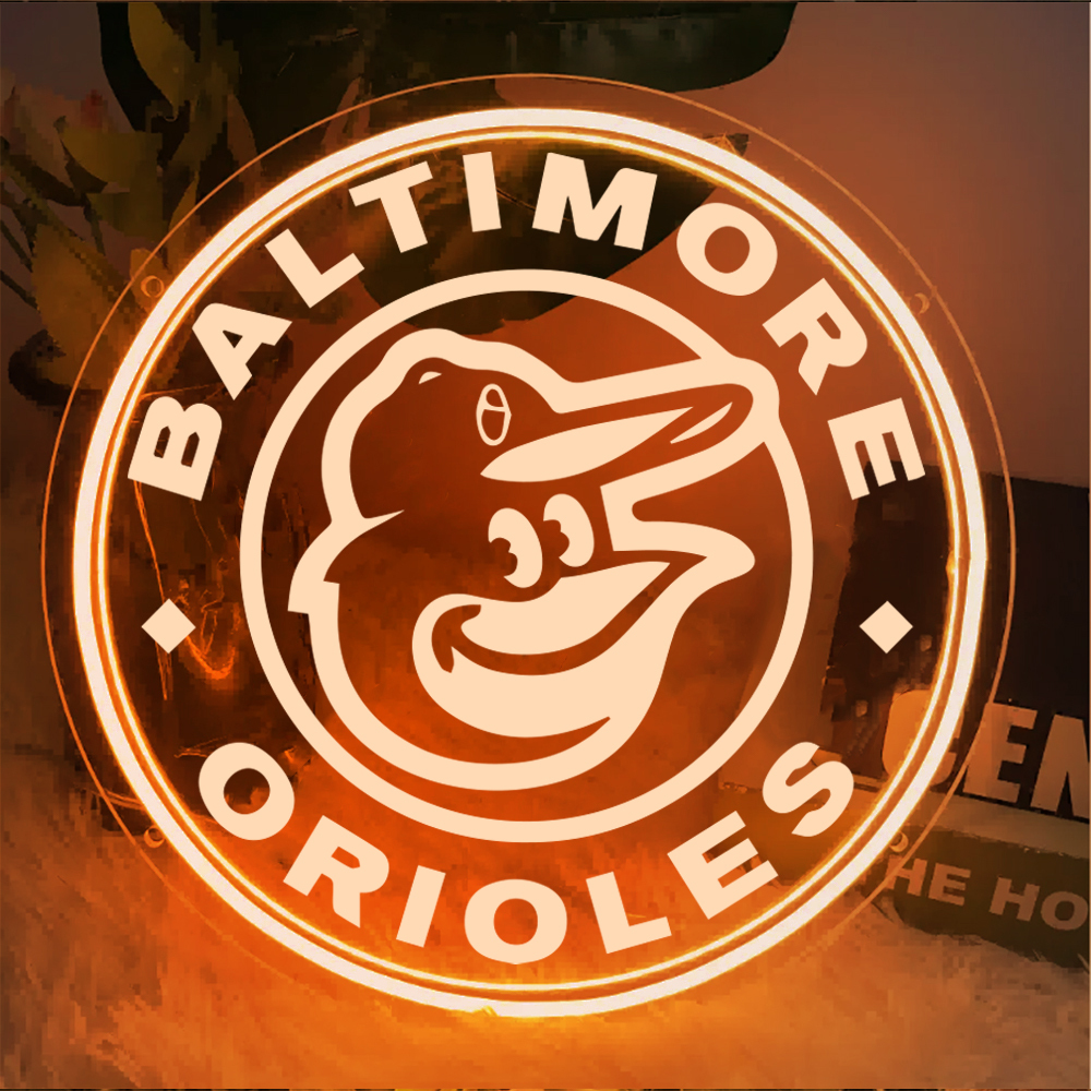 Baseball Baltimore Orioles Laser Sign