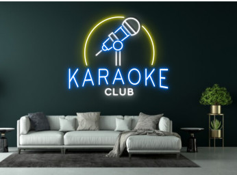 Karaoke Club Party Night Neon Sign