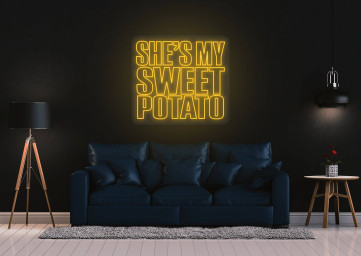 She Is My Sweet Potato Neon Sign Couple Decor Couple Gifts