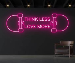 Skateboard Neon Signs Quote Neon Lights for Decor