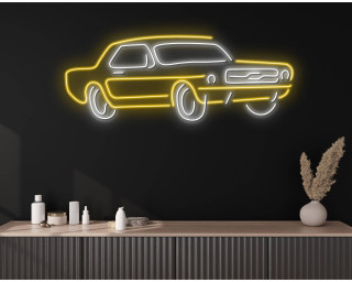 Mustang Classic Car Neon Sign Car Studio Store Decor