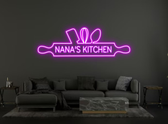 Nana Kitchen Neon Sign Hanging Sign Wall Art