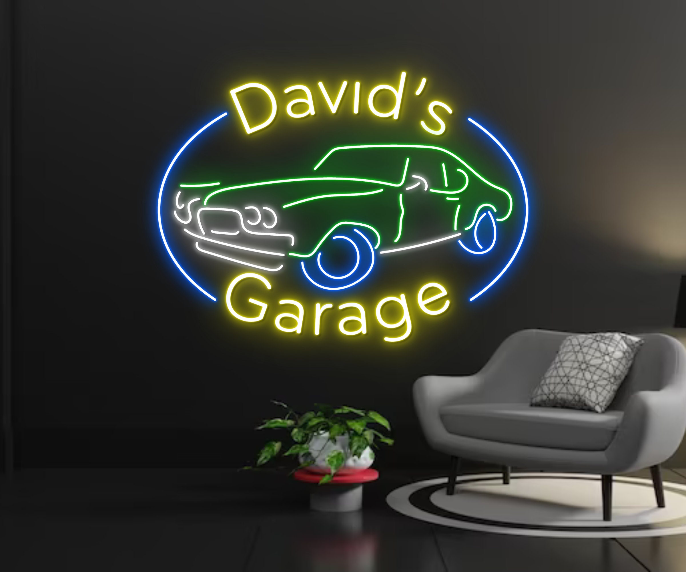 Custom Garage Repair Car Service Neon Sign Decor Gift