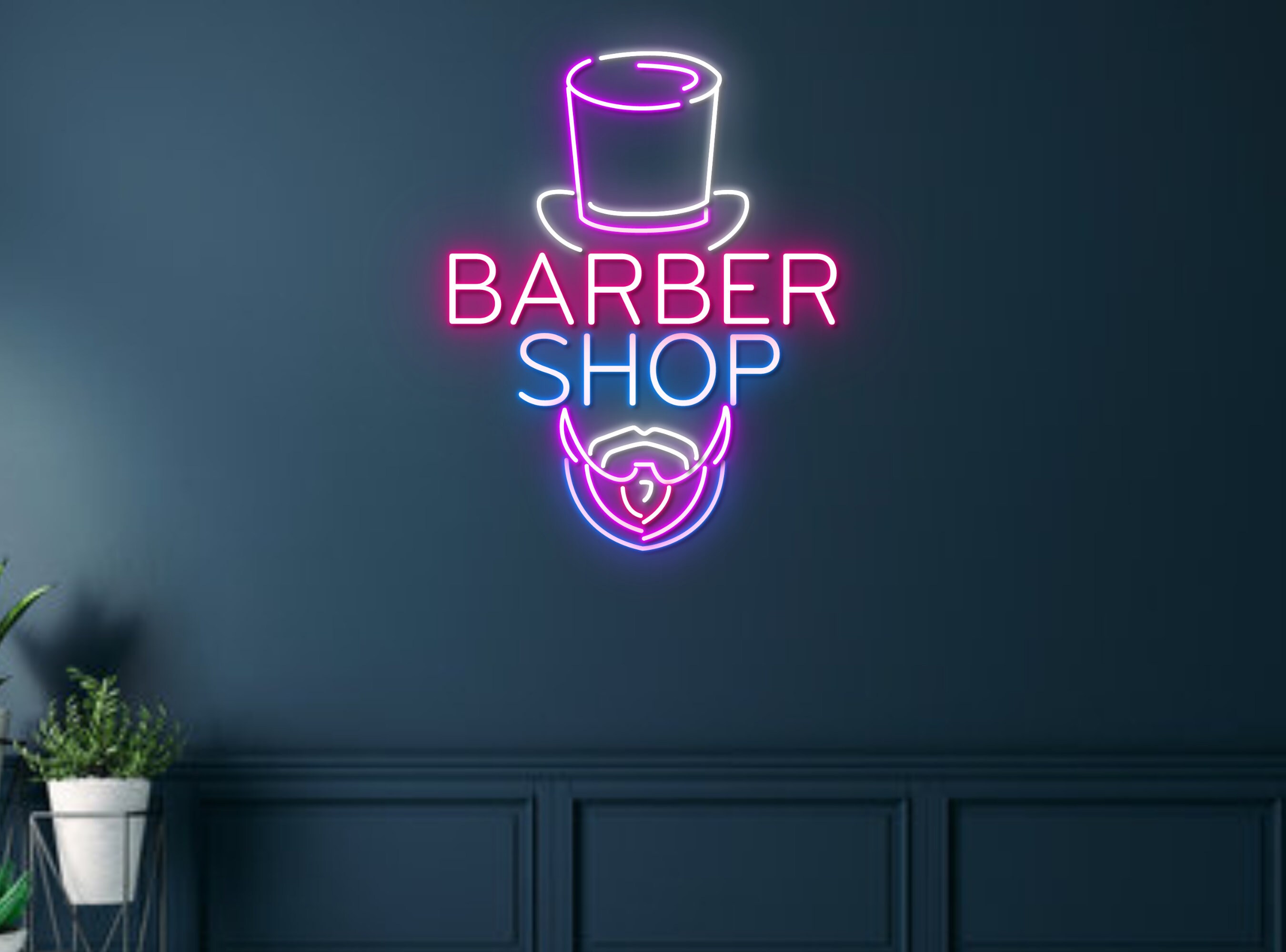 Barber Shop Neon Sign Decoration For Barber Shop