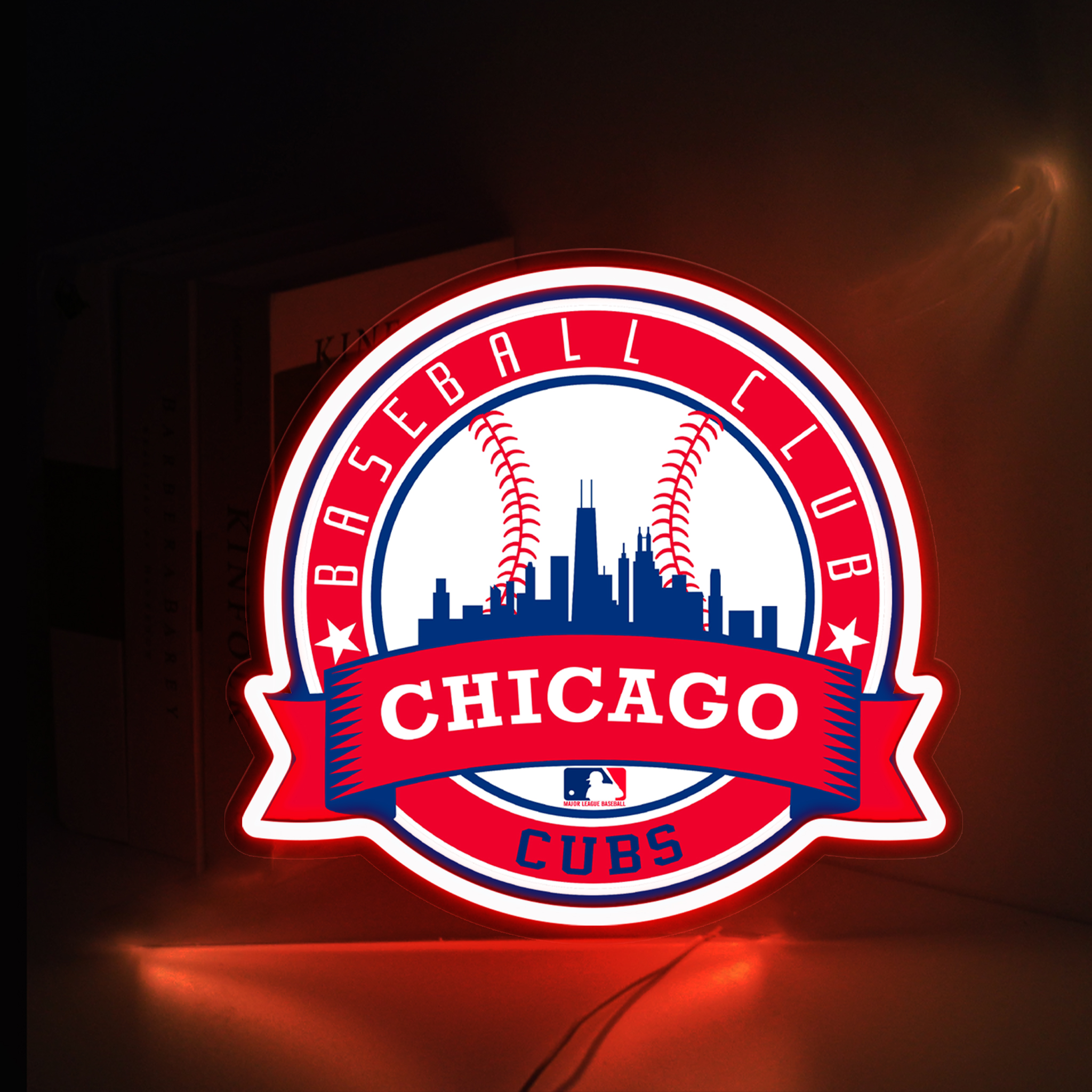 Chicago Cubs Baseball Team UV Sign