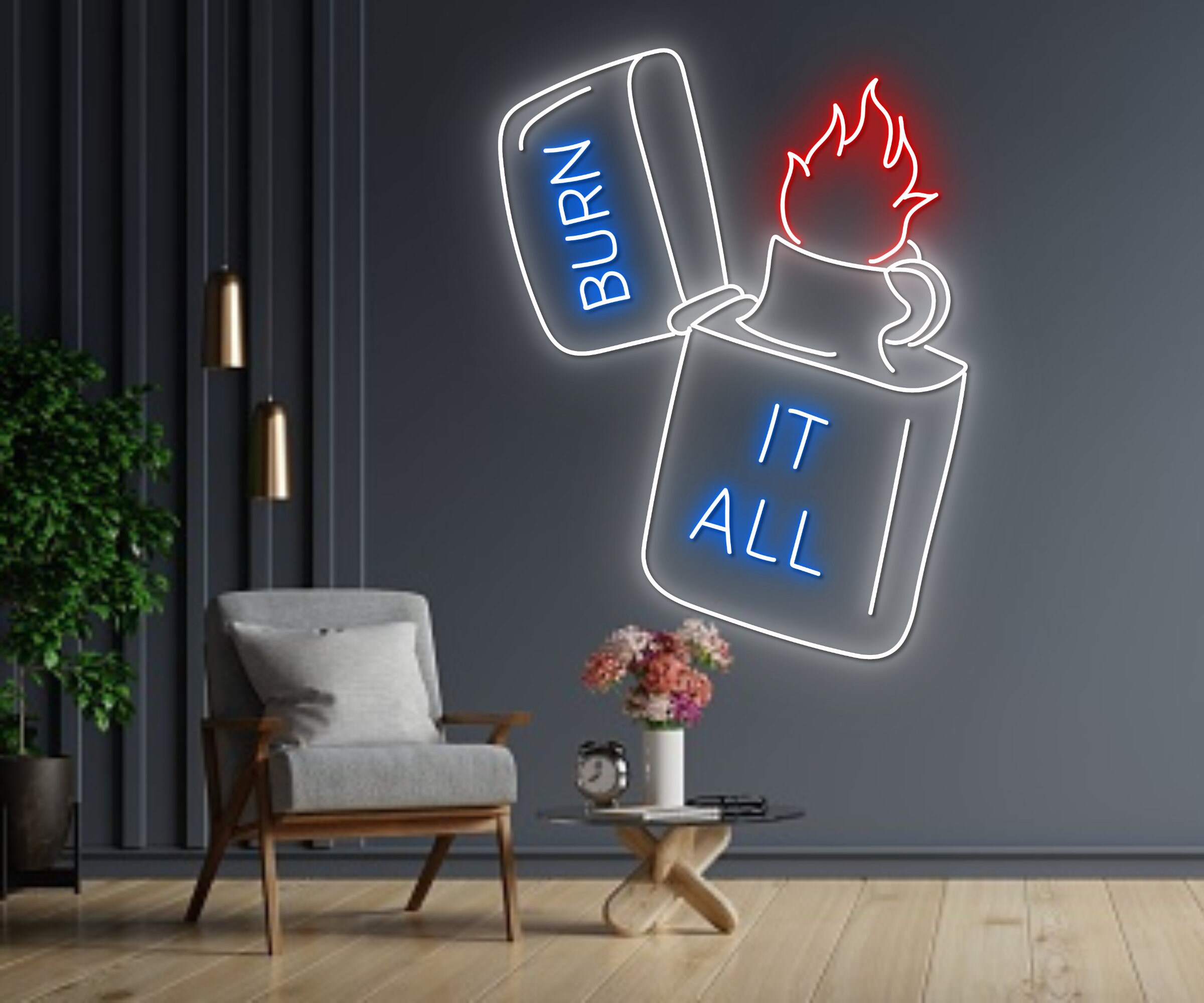 Zippo Lighter Neon Sign Wall Decoration