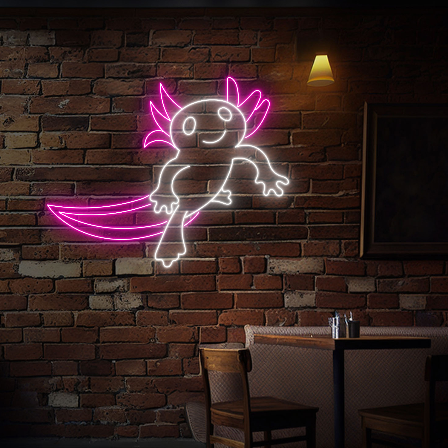 Cute Axolotl Neon Led Sign Pokemon Wall Art Decor