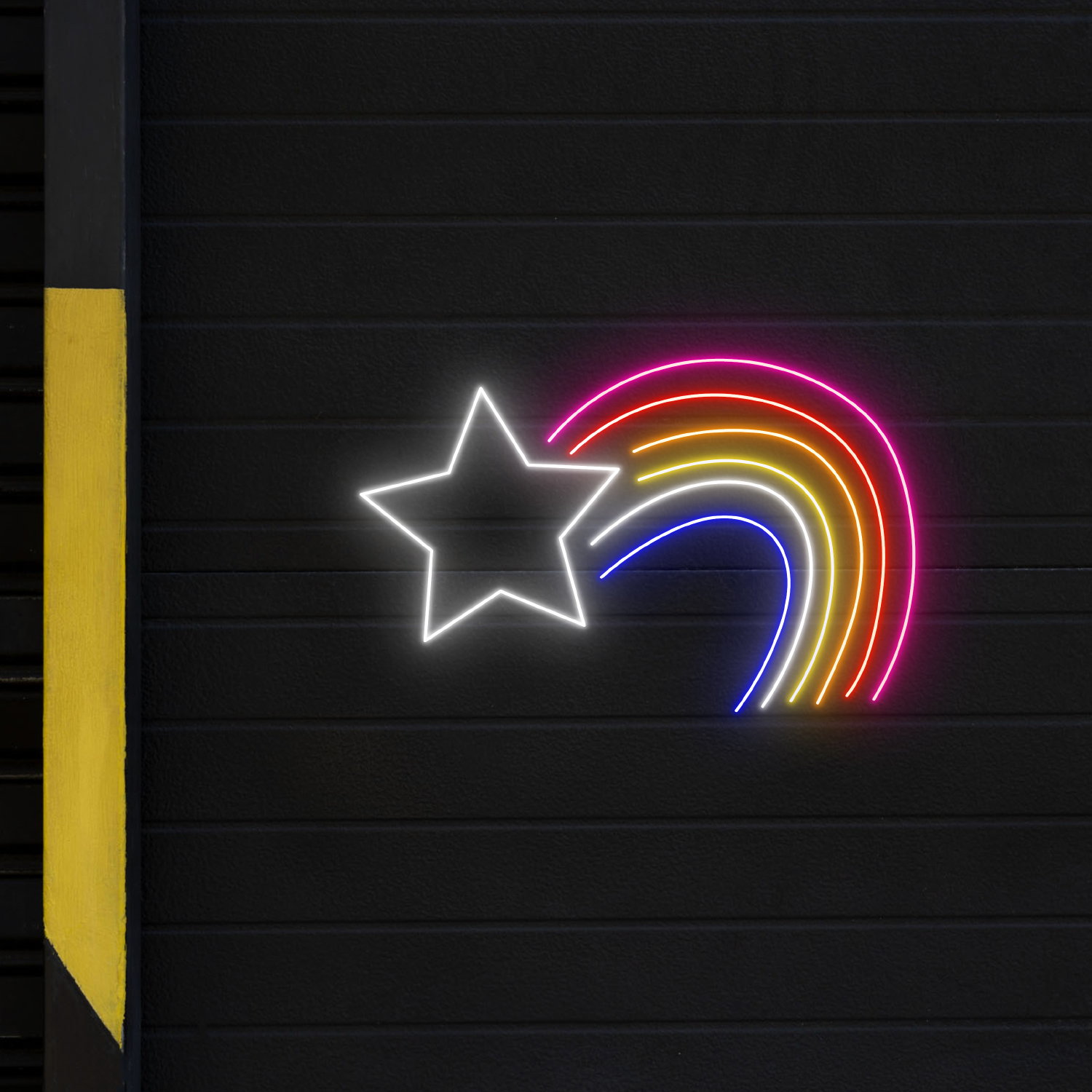 Star Rainbow Neon Sign Wall Art Decor