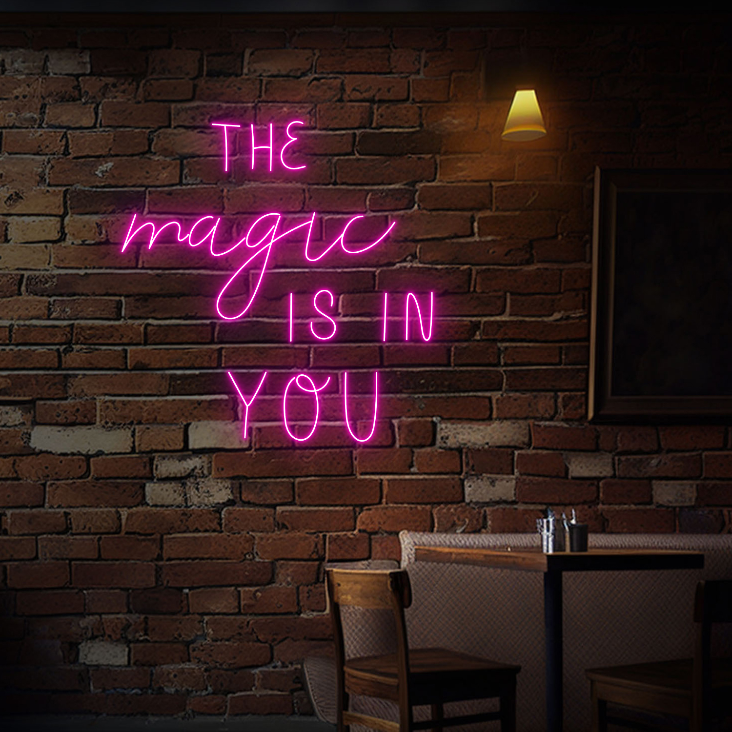 The Magic Is You Neon Sign Wall Art Home Decor