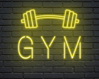 Gym Neon Sign Gym Fitness Man Cave Led Signboard Decor