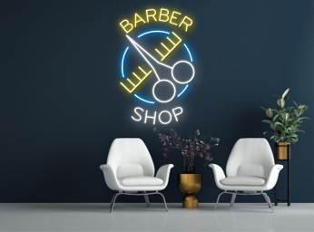 Barber Shop Neon Sign Decor Gift