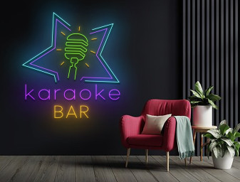 Karaoke Party Night Bar Neon Sign Karaoke Club Neon Sign