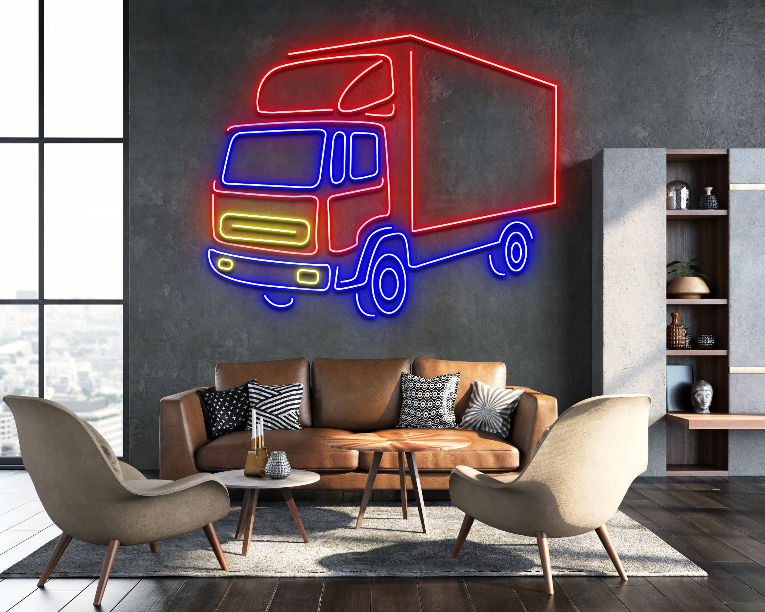 Delivery Truck Neon Sign