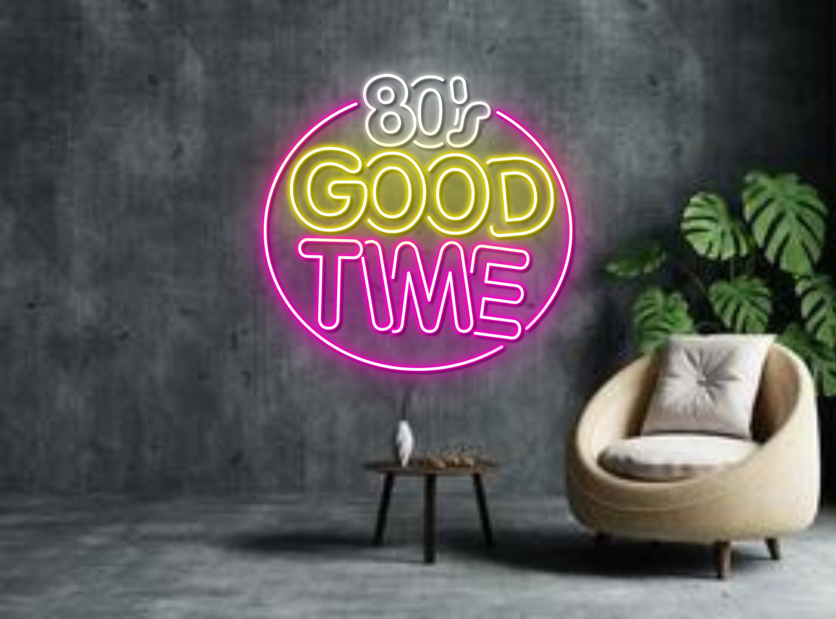 80's Good Time Neon Sign