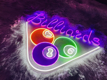 Billiard Neon Sign Billiard Pool