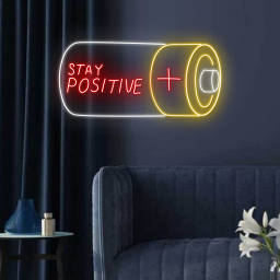 Stay Positive Neon Sign Long-lasting Office Decor