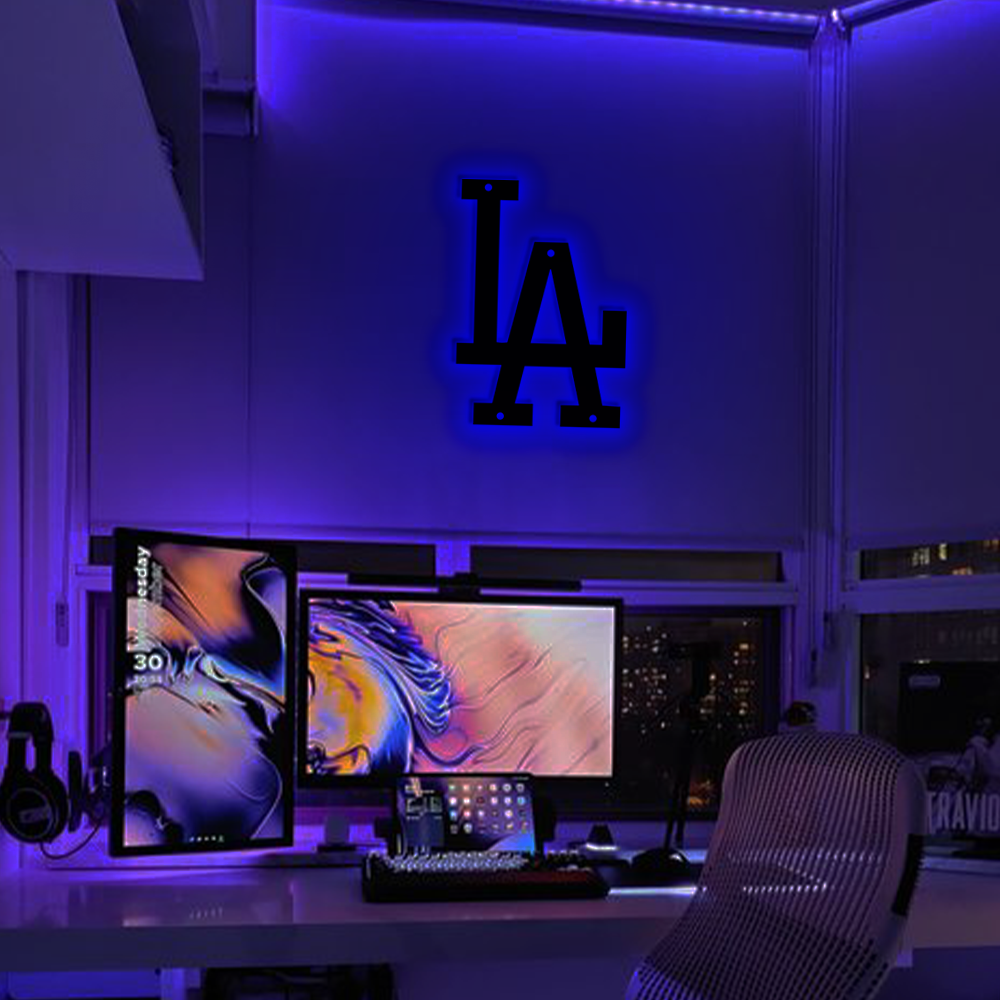 Baseball Los Angeles Dodgers Metal Sign