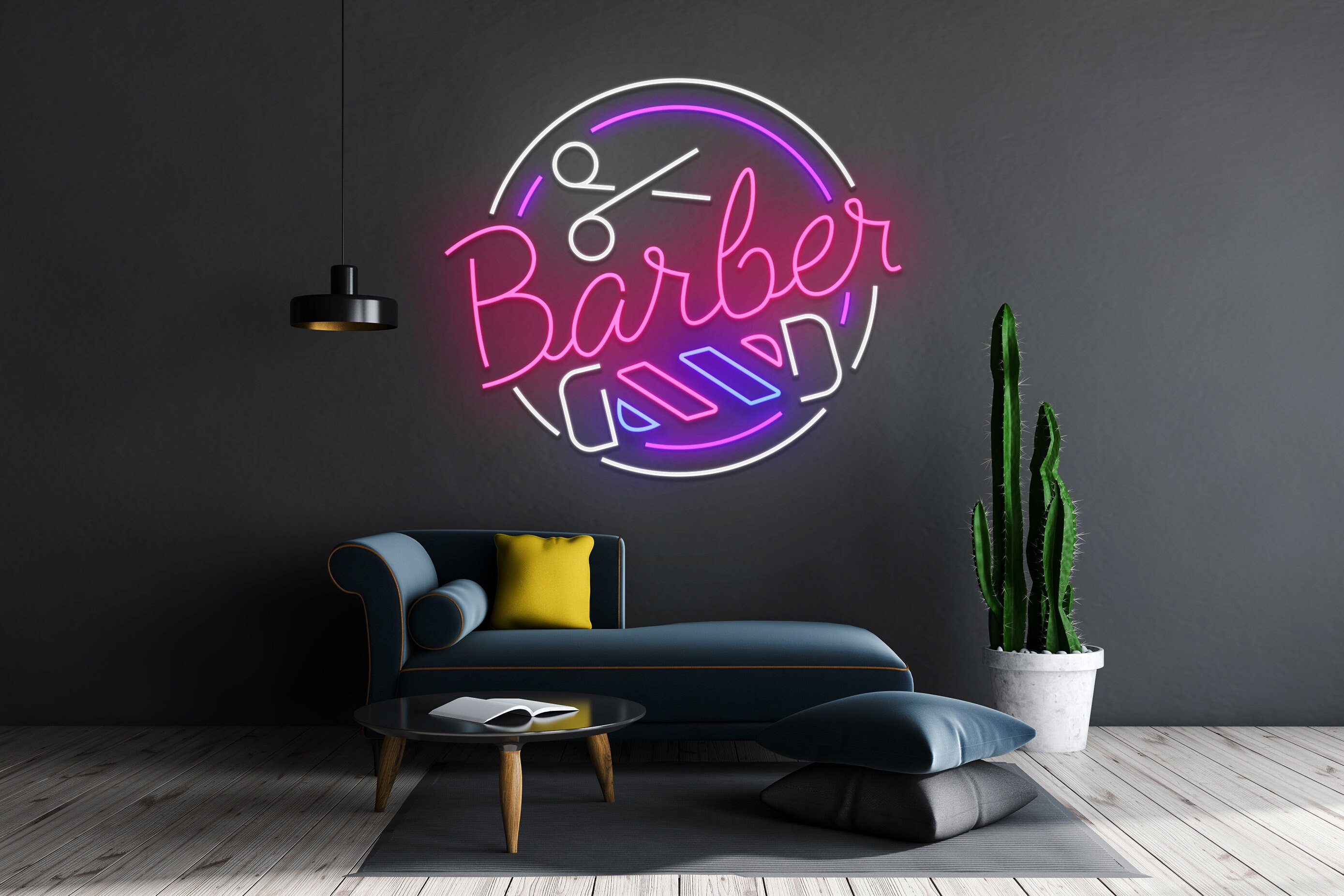 Barber Shop Neon Sign Decor Signage