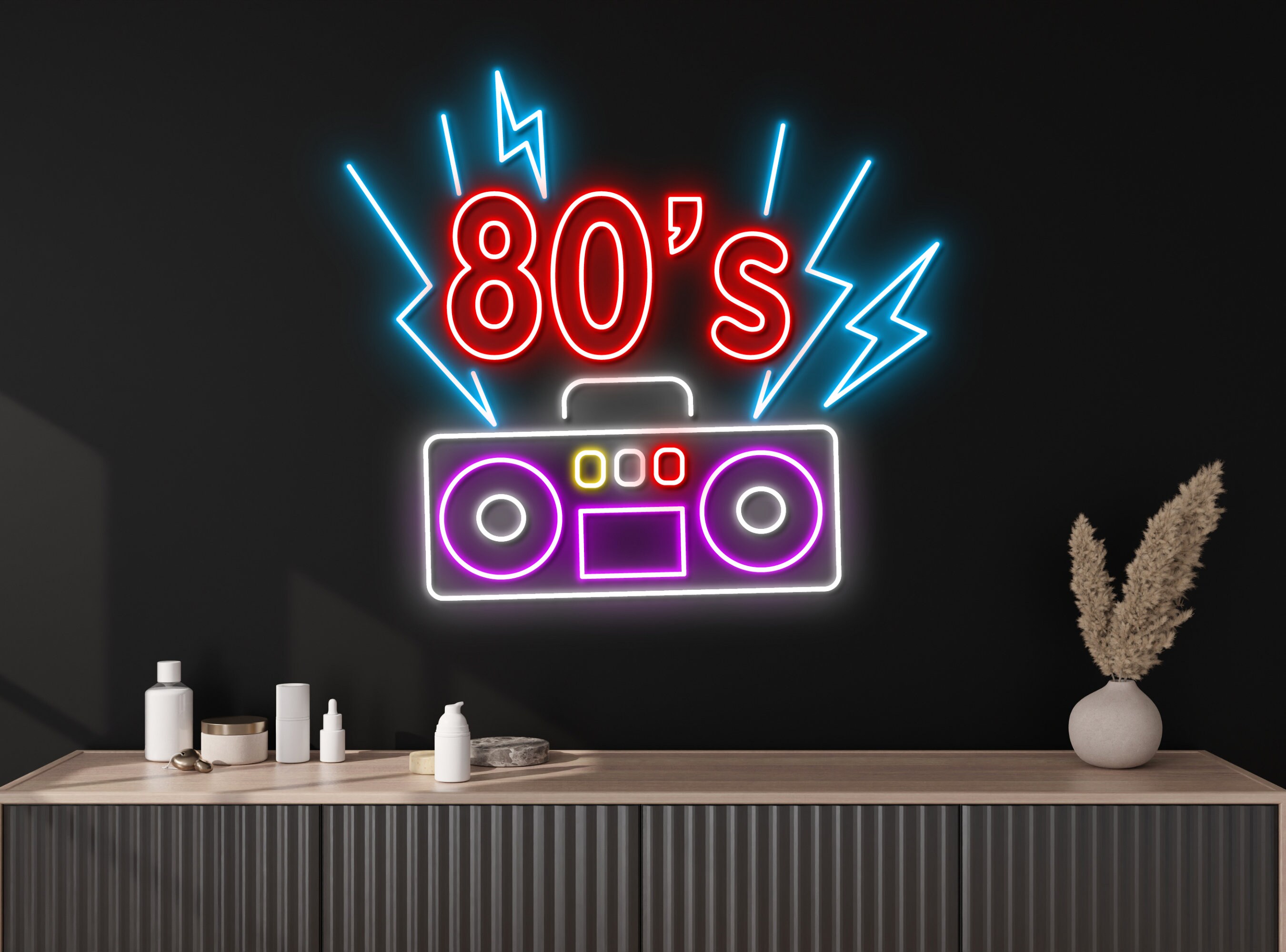 80's Retro Neon Sign