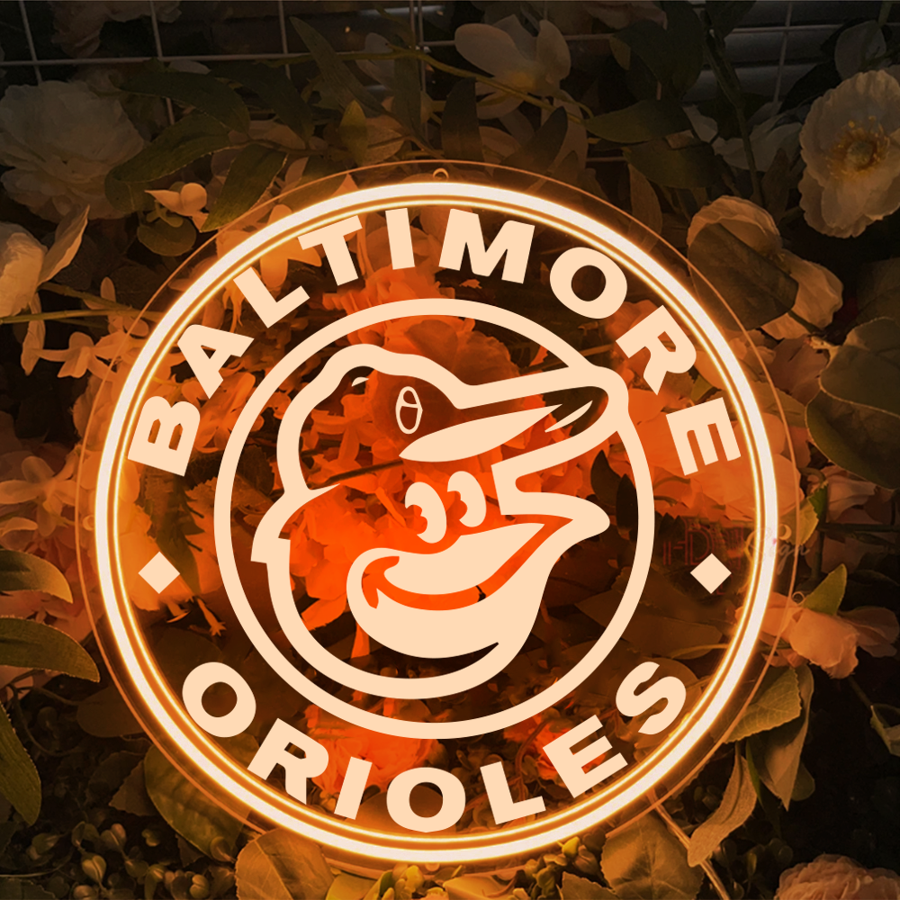 Baseball Baltimore Orioles Laser Sign