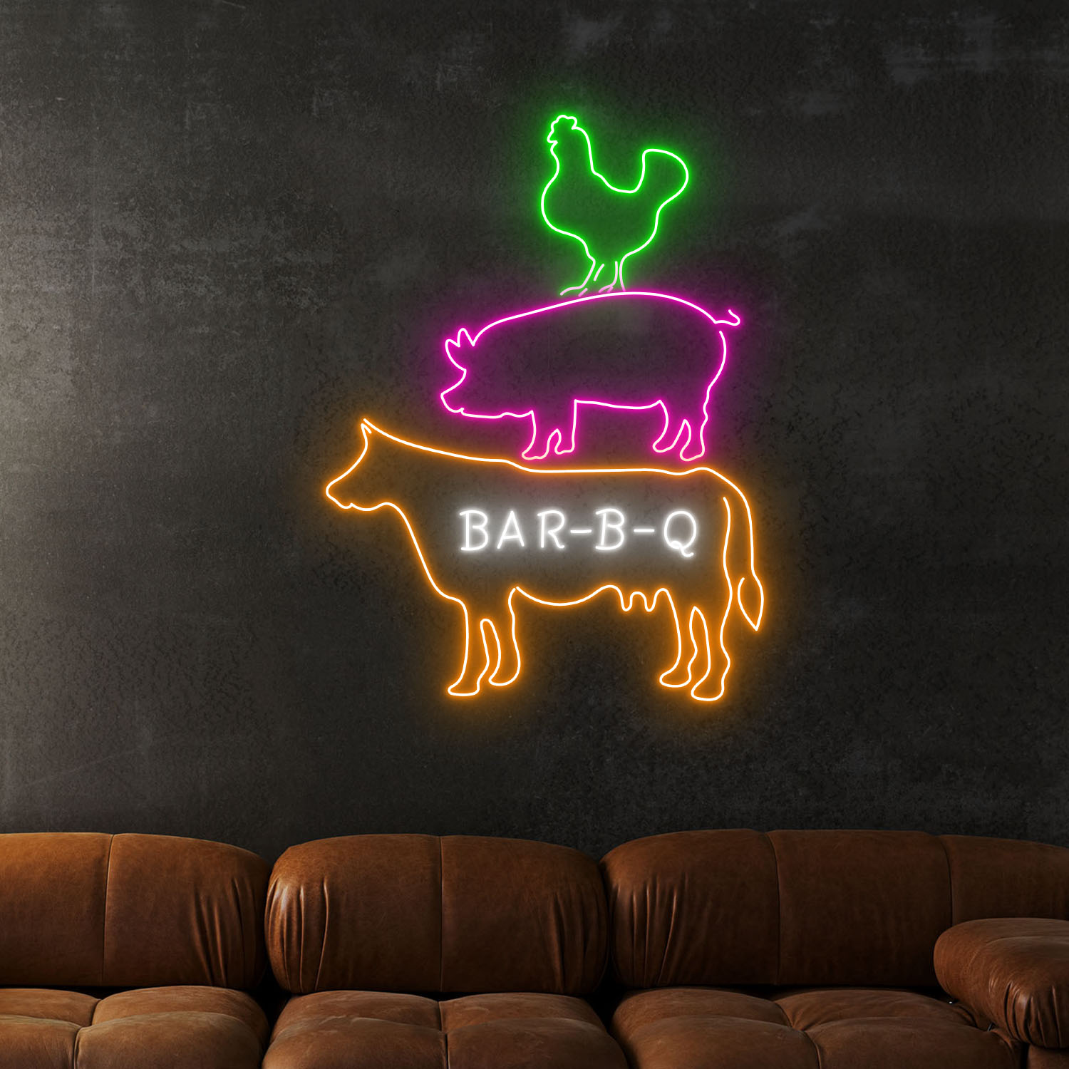 Barbecue Neon Sign BBQ Party Decor