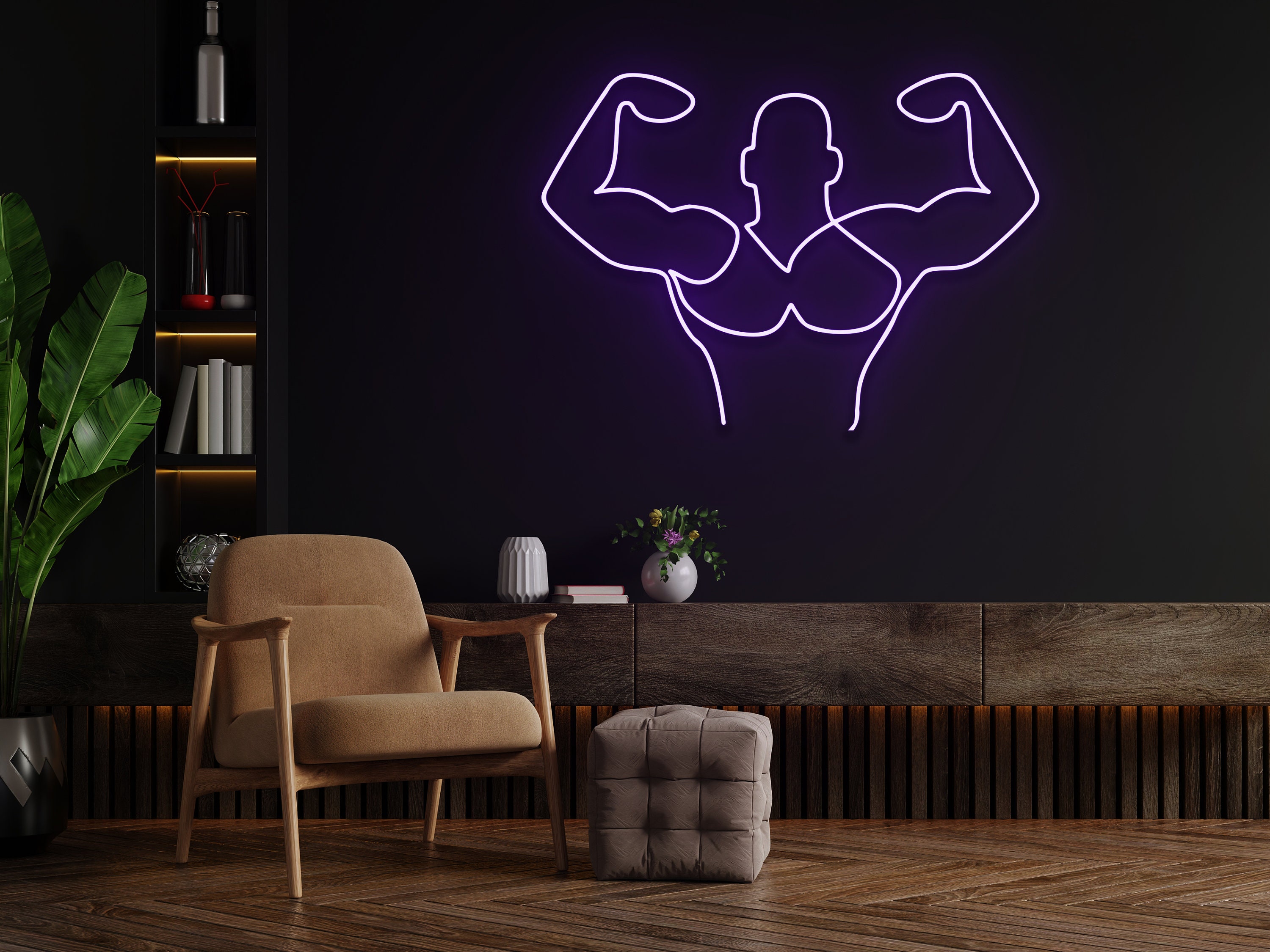 Arm Muscles Neon Sign Wall Decoration Gift