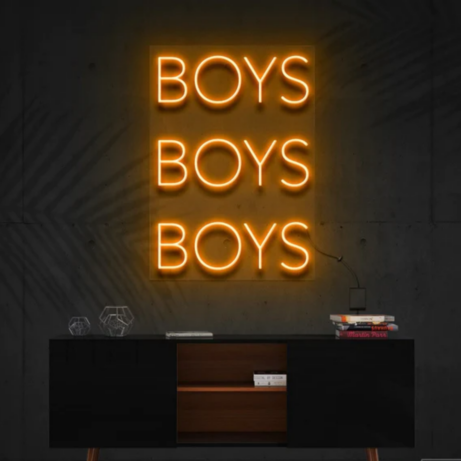 Boys Boys Boys Neon Sign