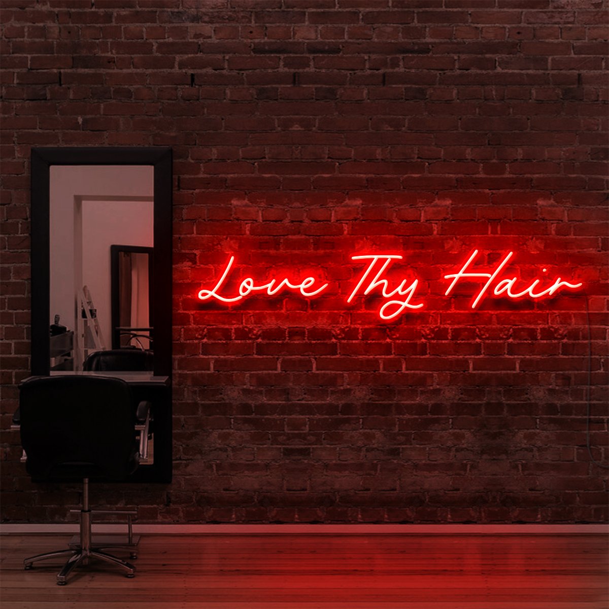 Love Thy Hair Neon Sign