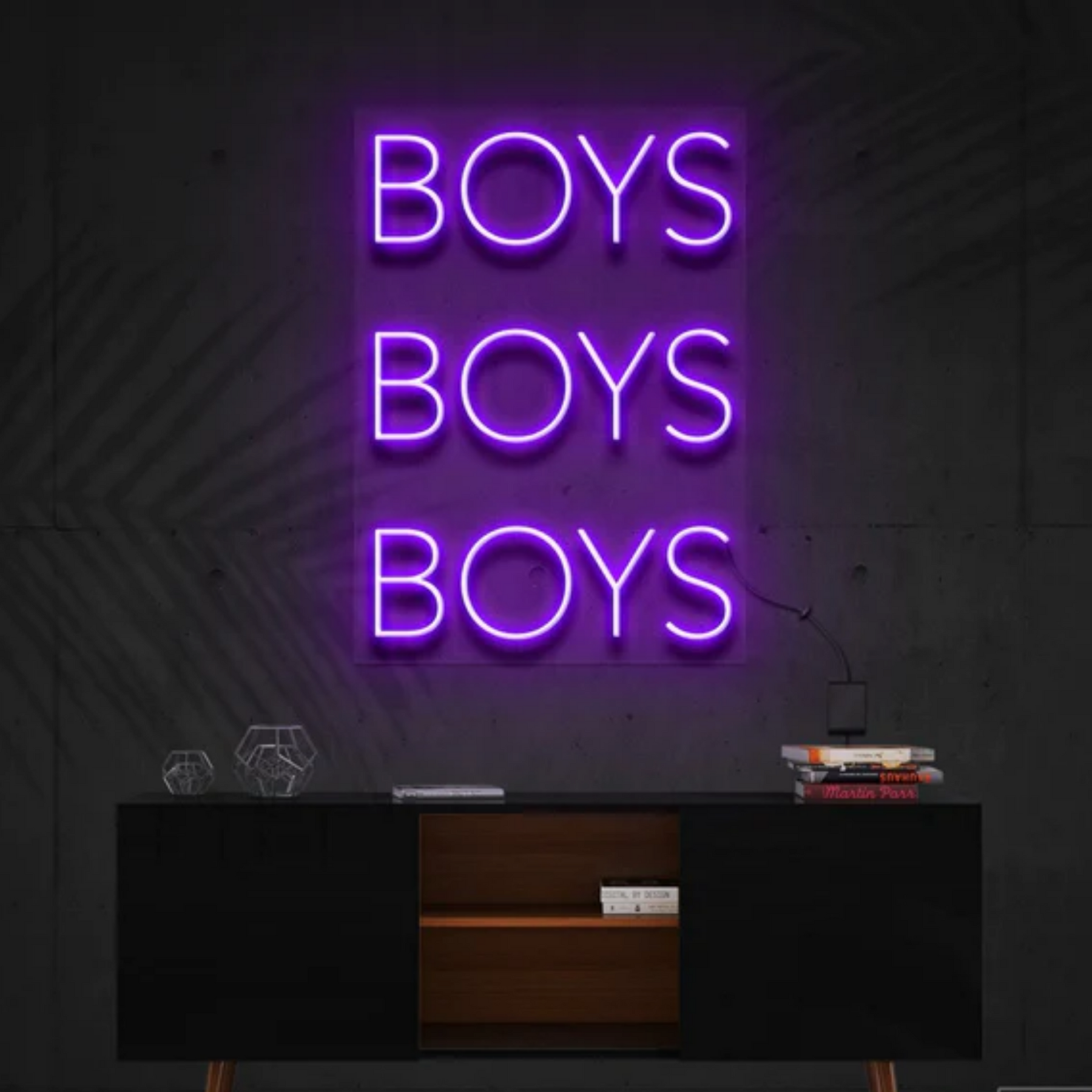 Boys Boys Boys Neon Sign