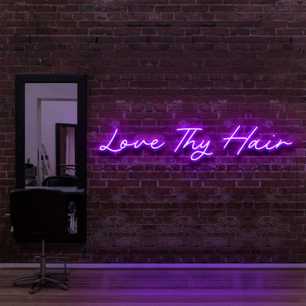 Love Thy Hair Neon Sign