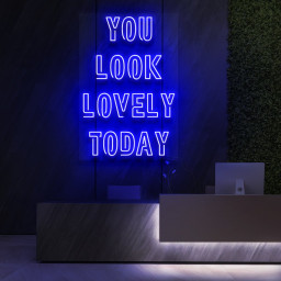 You Look Lovely Today Neon Sign