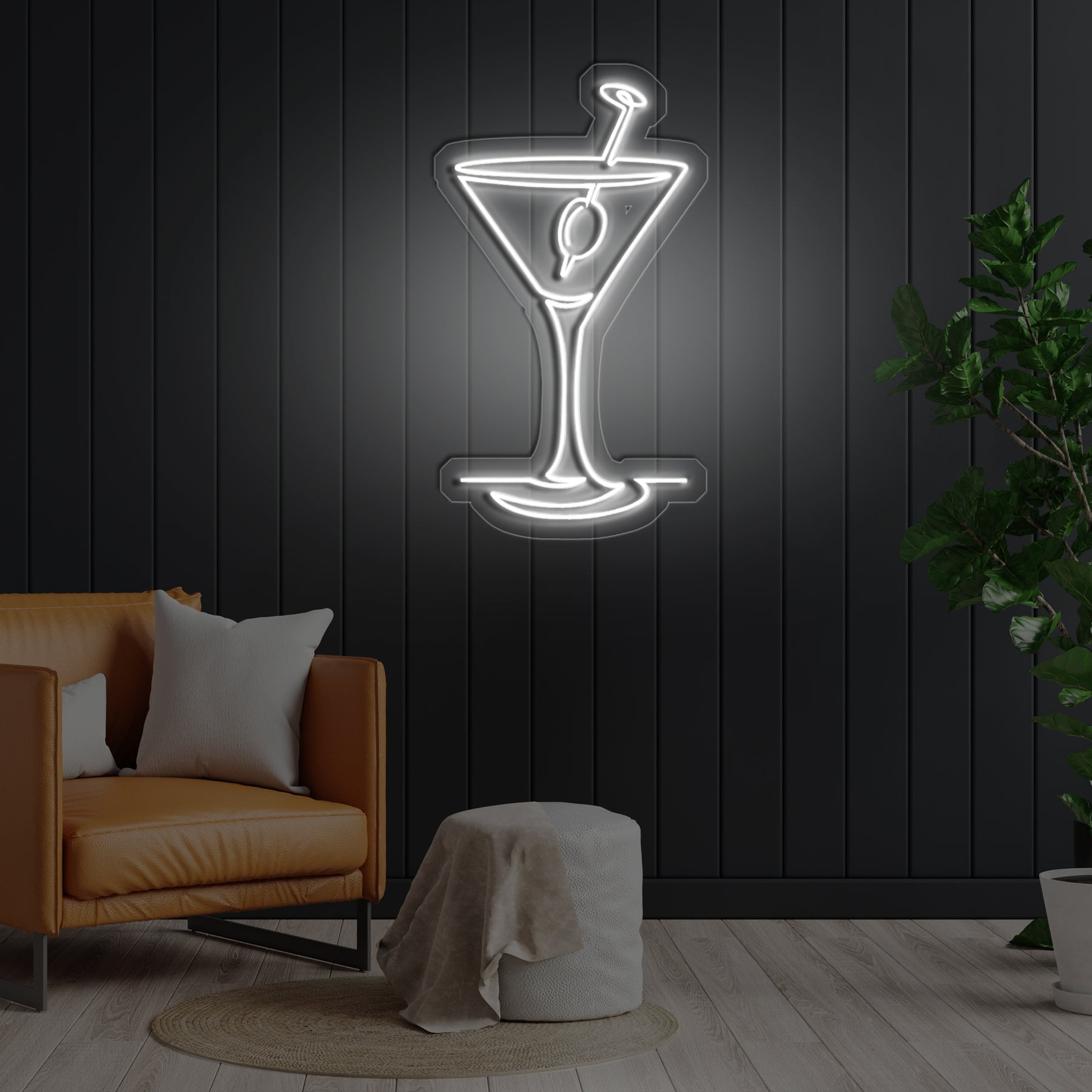 Martini Glass Neon Sign