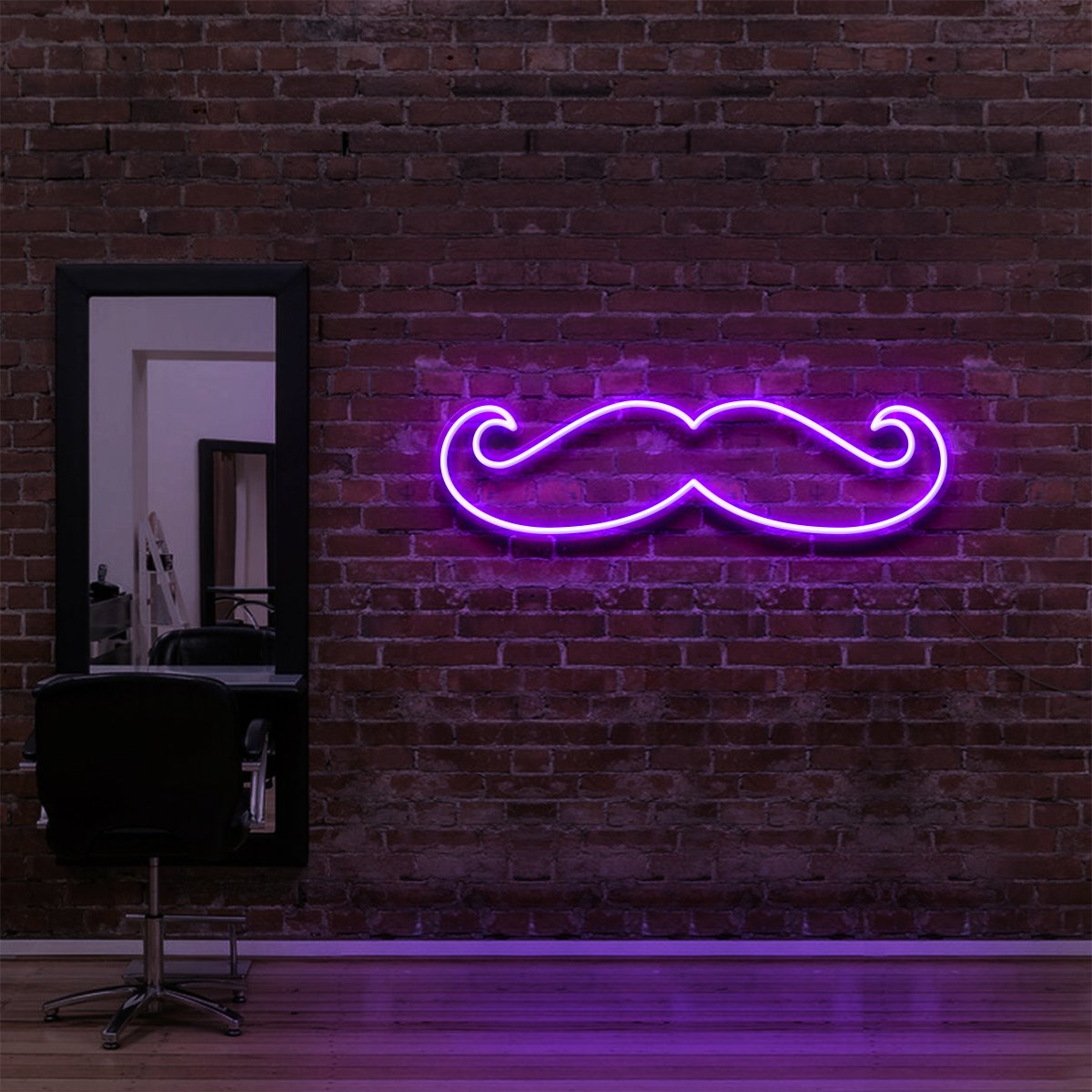 Moustache Neon Sign