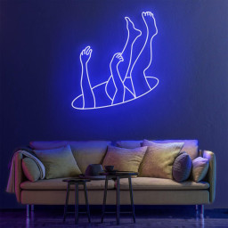 Falling Neon Sign