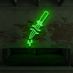 Dripping Dagger Neon Sign