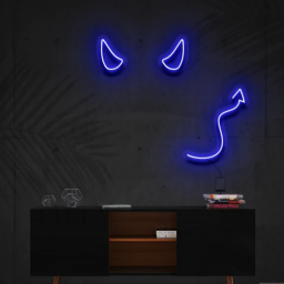 Devil Horns Neon Sign