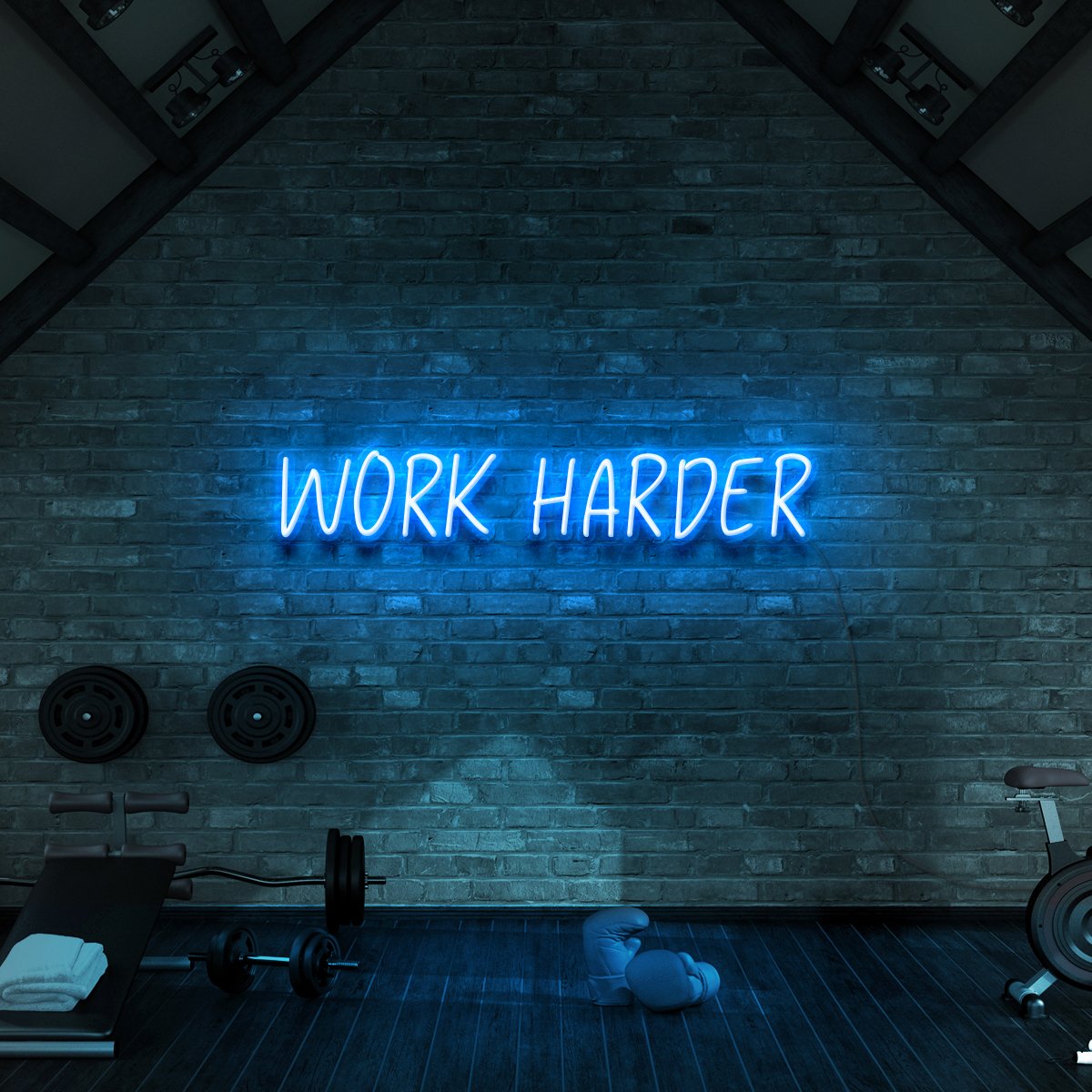 Work Harder Neon Sign