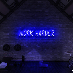 Work Harder Neon Sign