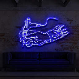 Hand of an Artist Neon Sign