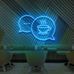 Coffee Chats Neon Sign