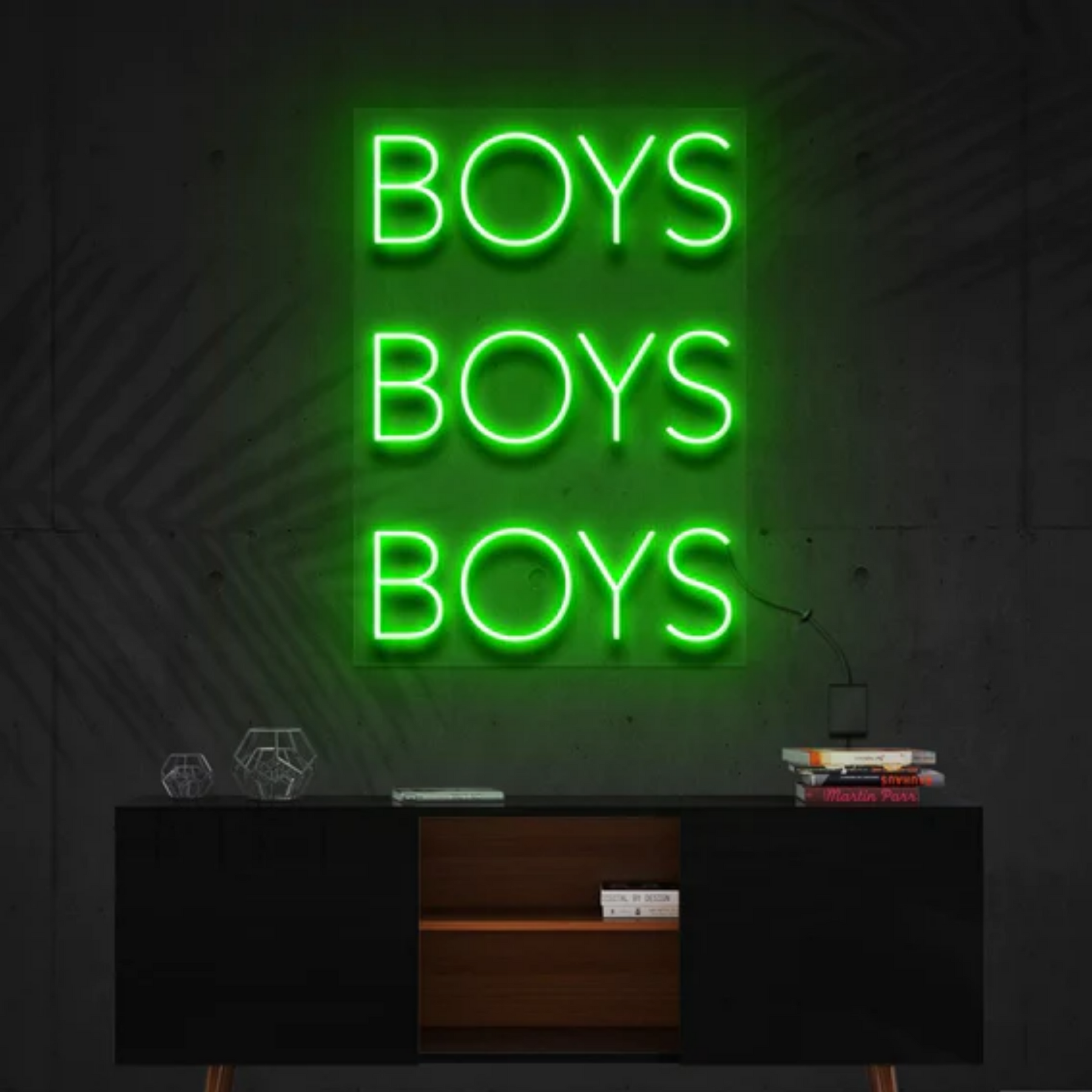 Boys Boys Boys Neon Sign