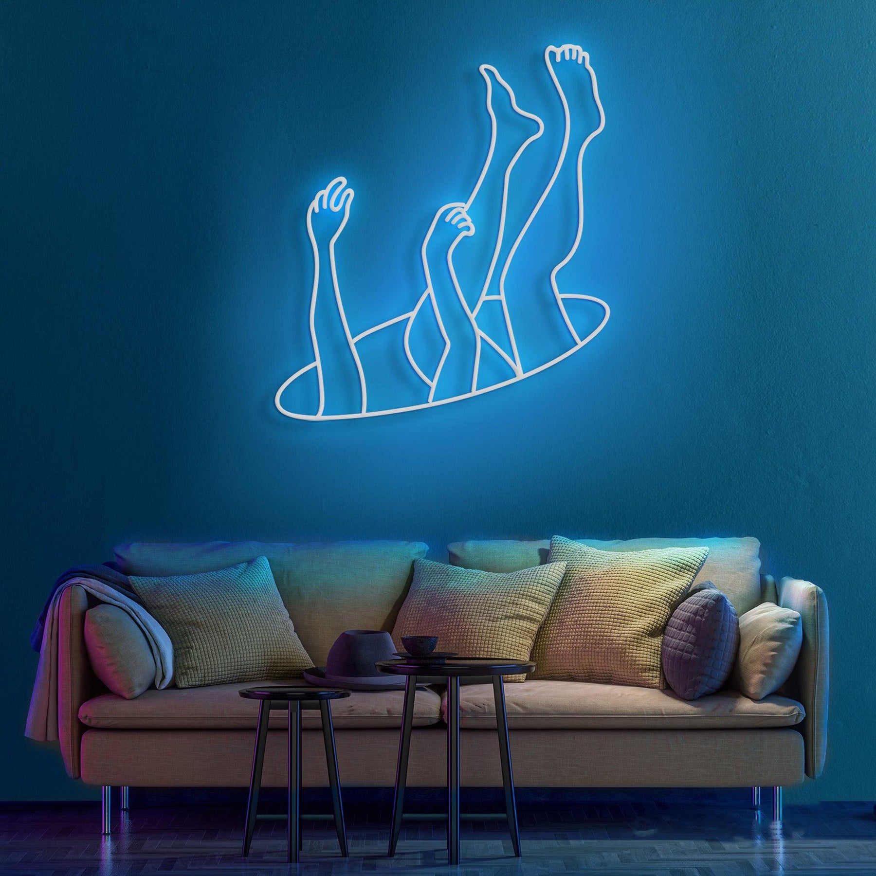 Falling Neon Sign