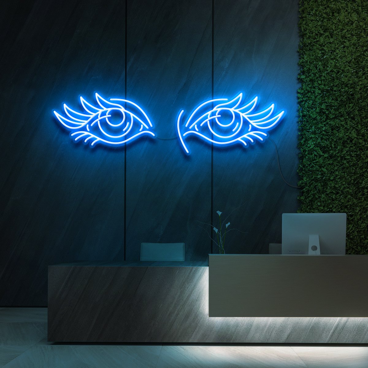 Eyes & Lashes Neon Sign