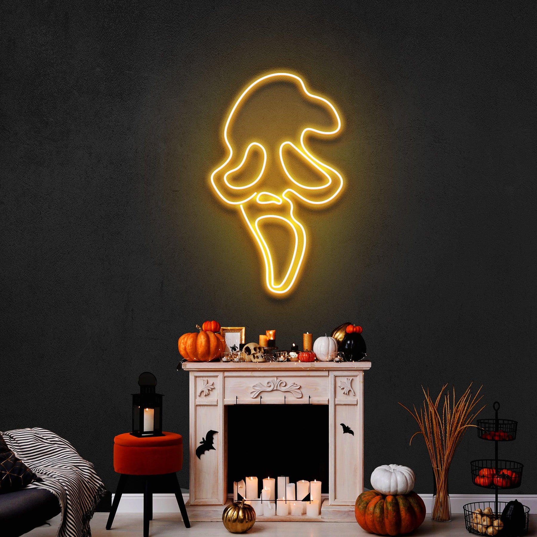 Scream Ghost Neon Sign